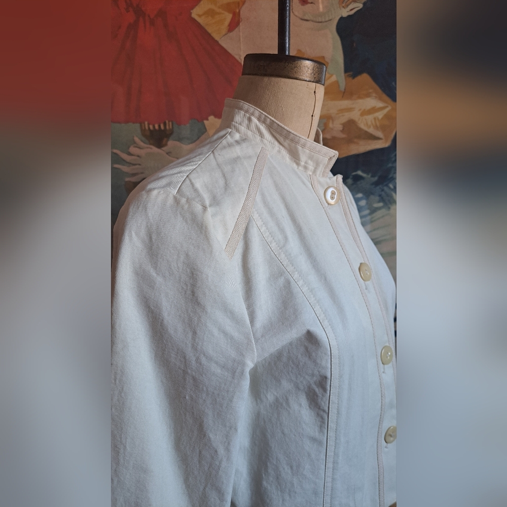 Elegant Cream Trench Coat
